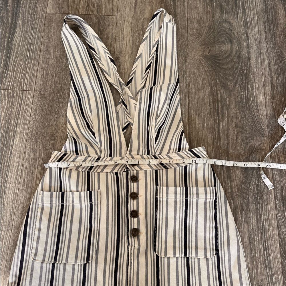 Free People Old School Love Jumper Pinstripe Mini Dress – Size 6 - Picture 4 of 12